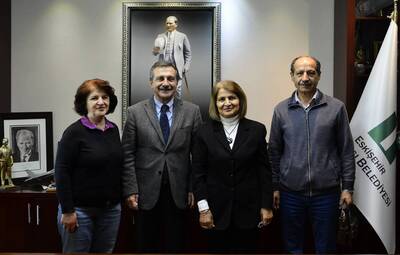 BAŞKAN ATAÇ'A ZİYARETLER DEVAM EDİYOR